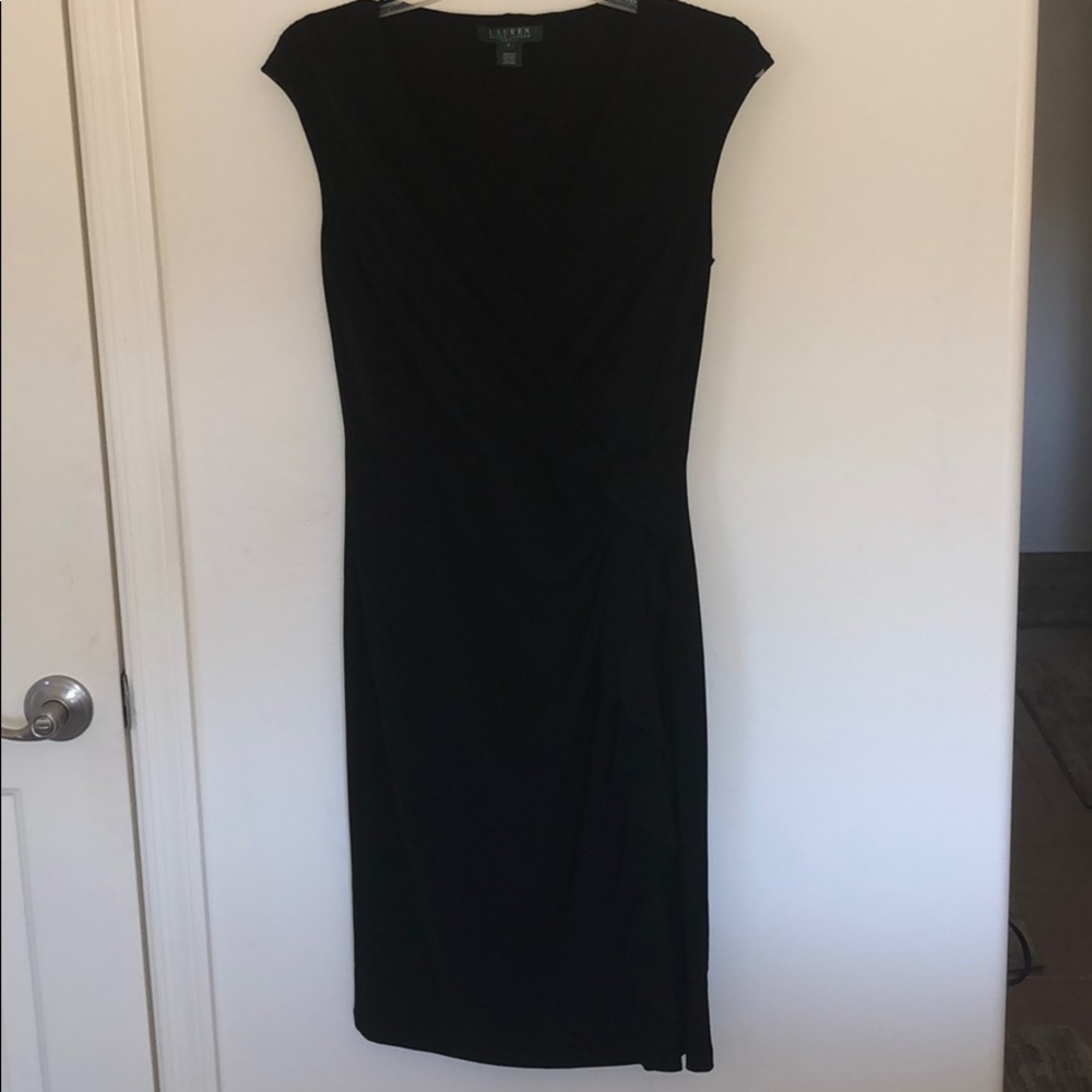 Ralph Lauren side ruffle cocktail